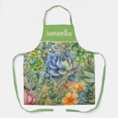 Vielfalt der Sukkulente Personalisiert Schürze (Vorderseite)