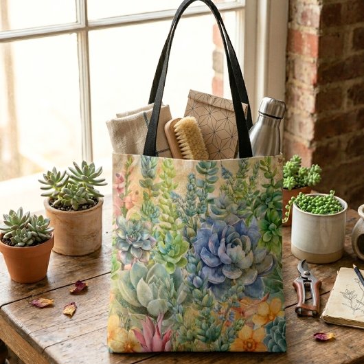 Vielfalt der Sukkulente Tasche