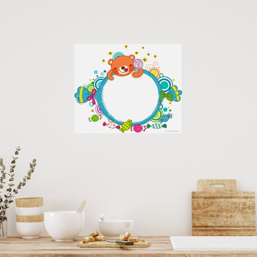 Vielfalt der Süßspeisen Poster (Küche)