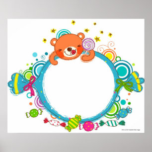 Vielfalt der Süßspeisen Poster