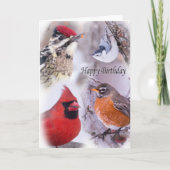 Vielfalt der Vögel - Geburtstagskarte Karte (Vorderseite)
