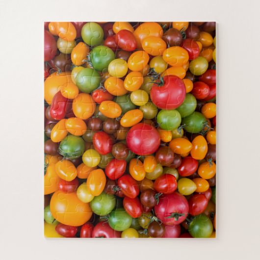 Vielfalt des Gartens Frische bunte Tomaten Puzzle (Vertikal)