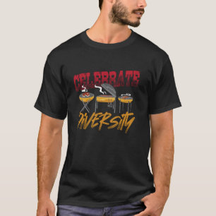 Vielfalt feiern BBQ Grill Design T-Shirt