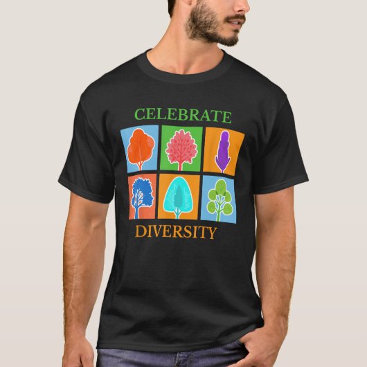 Vielfalt feiern T-Shirt Gärtner Baumpfleger Umwelt (Vorderseite)