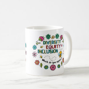 Vielfalt Gleichheit Inklusion Kaffeetasse