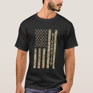 Vielfalt Inklusion Gleichheit Wüsten Tarnung Abgen T-Shirt
