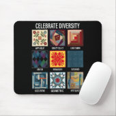 Vielfalt Quilten Handwerk Patchwork feiern Mousepad (Mit Mouse)