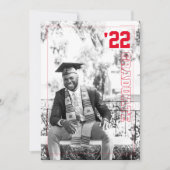 Vielfalt Sport Thema | 2 Foto Graduation Party Einladung (Vorderseite)