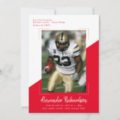 Vielfalt Sport Thema | 2 Foto Graduation Party Einladung (Rückseite)