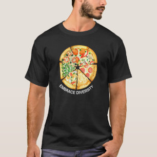 Vielfalt umarmen Leckere Pizzastücke Ich liebe Koh T-Shirt