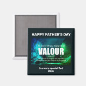 VIELFÄLTIGE MENSCH VON WERT glücklicher Vatertag Magnet (Vorderseite/Rückseite)