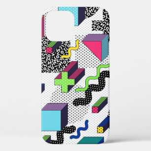 Vielfarbige geometrische Formen, Retromuster. Case-Mate iPhone Hülle