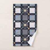 Vielfarbige geometrische Ornamente in gedämpften T Badhandtuch Set (Handtuch)