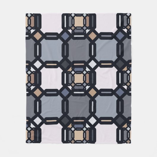 Vielfarbige geometrische Ornamente in gedämpften T Fleecedecke (Vorderseite)