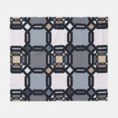 Vielfarbige geometrische Ornamente in gedämpften T Fleecedecke (Vorderseite (Horizontal))