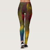 Vielfarbige Karierte Magie: Trendsetter Leggings (Rückseite)