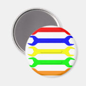 Vielfarbige Spanner Magnet (Vorderseite/Rückseite)