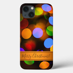 Vielfarbige Weihnachtsleuchten. Hinzufügen von Te Case-Mate iPhone Hülle