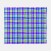 Vielfarbiger heller Nebel mit kariertem Muster Fleecedecke (Vorderseite (Horizontal))