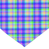 Vielfarbiger heller Nebel mit kariertem Muster Tischdecke (Schrägansicht)