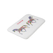 Vielfarbiger Pferdeliebhaber Thunder_Cove  Badematte (Schrägansicht)