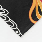 Vielfarbiges Muster verschiedener Tintenfisch und Fleecedecke (Ecke)