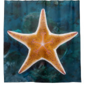 Vielfarbiges Star Fish Design Duschvorhang (Vorderseite)