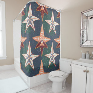Vielfarbiges Star Fish Design Duschvorhang