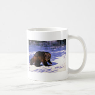 Vielfrass auf Schnee Kaffeetasse