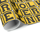 Vielfraß, reißendes Säugetier Geschenkpapier (Rolleneckpunkt)