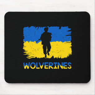 Vielfraße unterstützen die Ukraine Unterstützen Si Mousepad