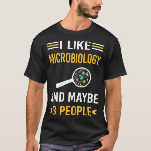 Vielleicht 3 Leute Mikrobiologie Mikrobiologe T-Shirt