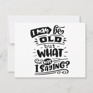 Vielleicht alt, aber was war ich Sprichwort lustig