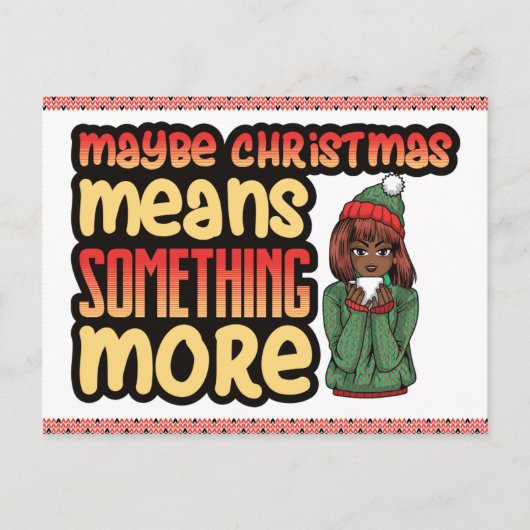 Vielleicht bedeutet Weihnachten etwas mehr Melanin (Vorderseite)