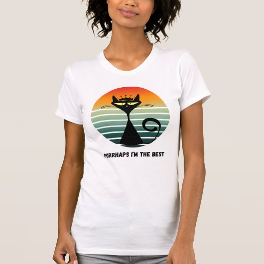 "Vielleicht bin ich der beste" Cat T - Shirt (Vorderseite)