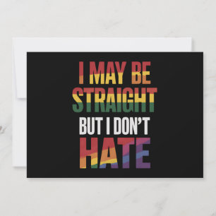 Vielleicht bin ich gerade, aber ich hasse LGBT-Gay Einladung