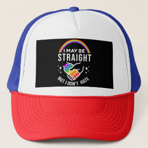 Vielleicht bin ich gerade, aber ich hasse LGBT-Gay Truckerkappe