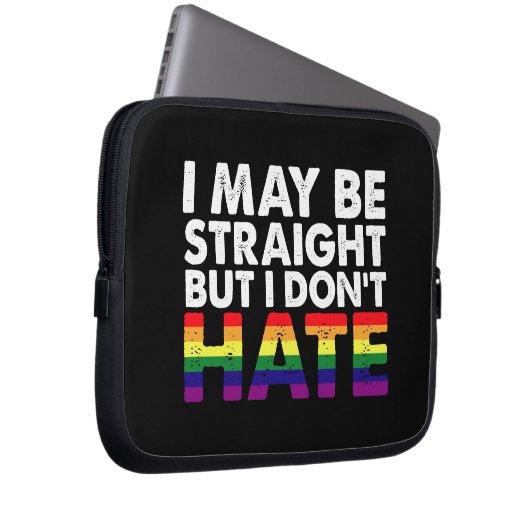 Vielleicht bin ich gerade, aber ich hasse nicht LG Laptopschutzhülle (Vorne Rechts)