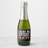 Vielleicht bin ich gerade, aber ich hasse nicht LG Schaumweinetikett (Vorderseite)