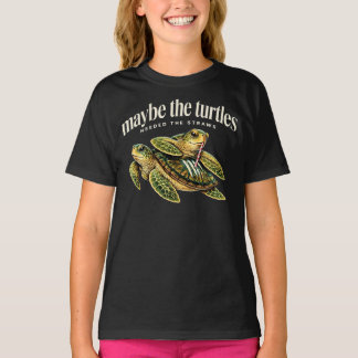 Vielleicht brauchten die Schildkröten die Strohhal T-Shirt