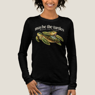 Vielleicht brauchten die Schildkröten die Strohhal Tri-Blend Shirt