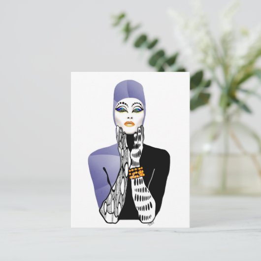 Vielleicht Diva Postkarte (Stehend Vorderseite)