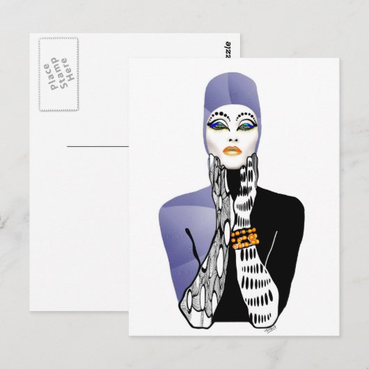 Vielleicht Diva Postkarte (Vorne/Hinten)