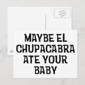 Vielleicht El Chupacabra Postkarte (Vorne/Hinten)