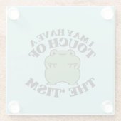 Vielleicht habe ich eine Touch des Tismus-Funny Au Glasuntersetzer (Rückseite)