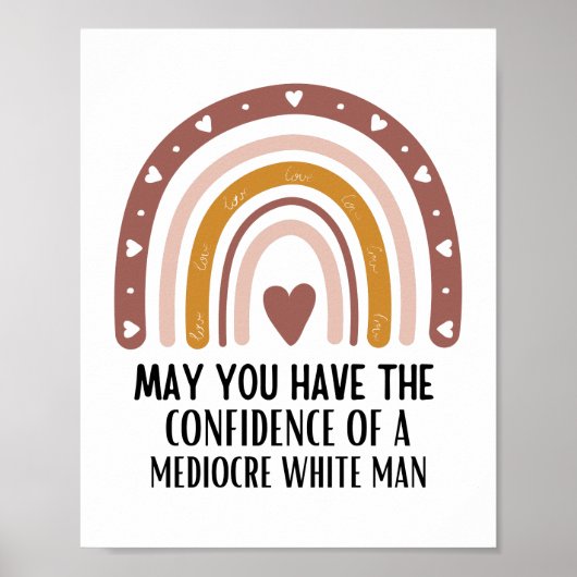 Vielleicht haben Sie das Vertrauen des mittelweiße Poster (Vorne)