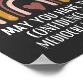 Vielleicht haben Sie das Vertrauen des mittelweiße Poster (Ecke)