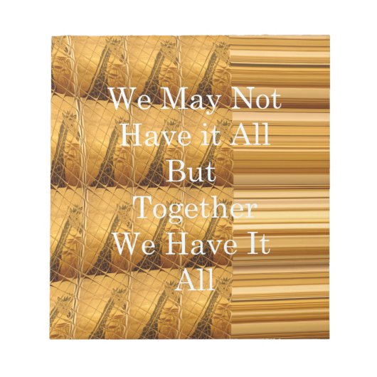 Vielleicht haben wir nicht alles Giraffe Safari Ha Notizblock (Vorderseite)