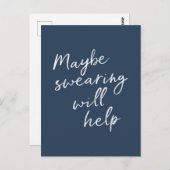 Vielleicht hilft das Schwitzen dem knackigen Text Postkarte (Vorne/Hinten)