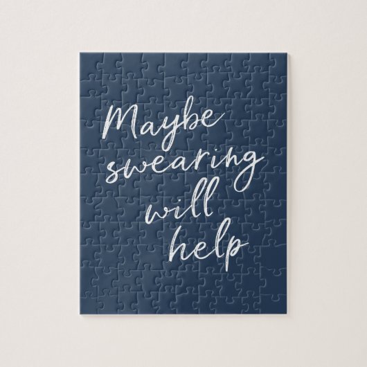 Vielleicht hilft das Schwitzen dem knackigen Text Puzzle (Vertikal)